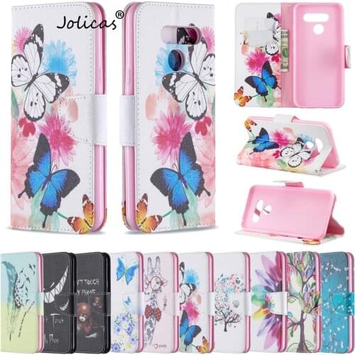Feather Mobile Phone Cases For estuche LG K50 Cute Casa sFor Protection LG capa Q60 PU Leather Book Wallet Phone Bag Etui shell