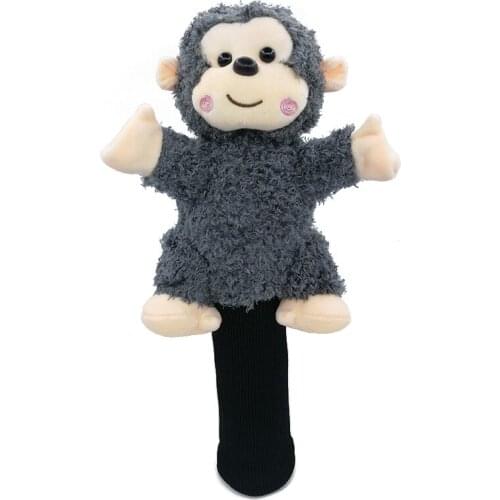 Monkey Golf Head Cover Fairway Woods Headcover 5 Colors Cartoon Animal Golf Accessories Mascot Novelty Cute Gift