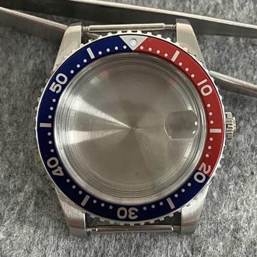 For NH35/NH36 Movement 40mm 316 Stainless Steel Watch Case Acrylic Mirror Shell Cover