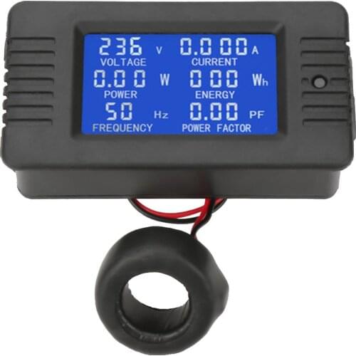 100A PZEM-022 AC Digital Meter Power Energy Voltage Current Test With Closed Type CT