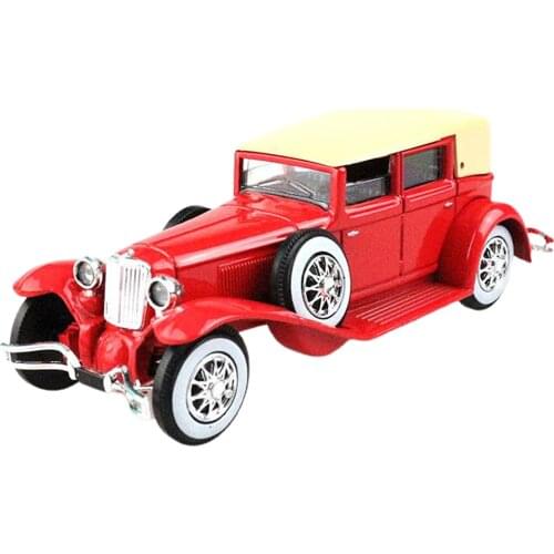 Decorative Diecast Vintage Car Model 1929 Retro Old Car Model Collectible 1:43 Scale