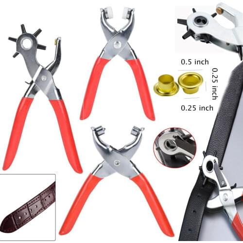 Leather Belt Eyelet Fixing Cloth Shoe Hole Punch Punch Pliers Sewing Machine Bag Tool Household Pliers Retainer Rivet Snap Tool
