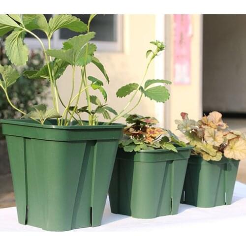 Breathable Non-rotten Root Rose Seedling Planting Pot Army Green Plastic Green Plant Gardening Flower Pot