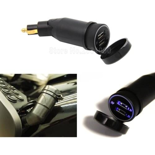 Charger Socket Motorcycle Parts Angled Dual Car USB Charger Adaptor For BMW R1200 GS RT G30 F80