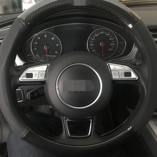 Chrome Car Styling Steering Wheel Buttons Decoration Trim Sticker For Audi Q3 Q5 A7 A3 A4 A5 A6 S3 S5 S6 S7 Interior Accessories