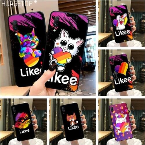 HUAGETOP Likee Funny cat bear love heart Shell Phone Case For Vivo Y91c Y17 Y51 Y67 Y55 Y7s Y81S Y19 V17 vivos5