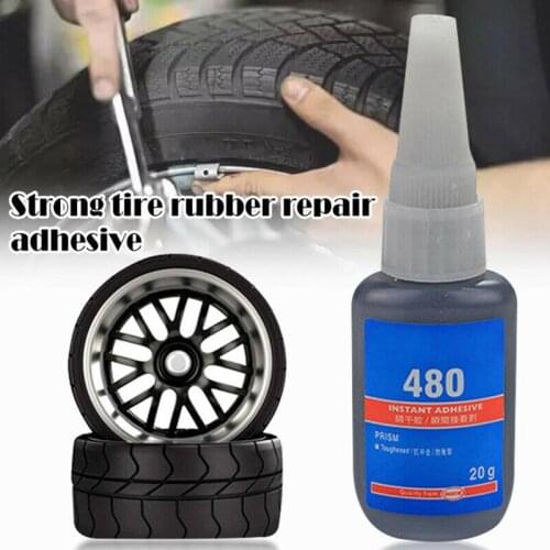 20ml Car Tire Repair Glue Inner Tube Puncture Repair Tool For Automobile And Motorcycle Tire Fast Curing Mighty Tire Repair Glue