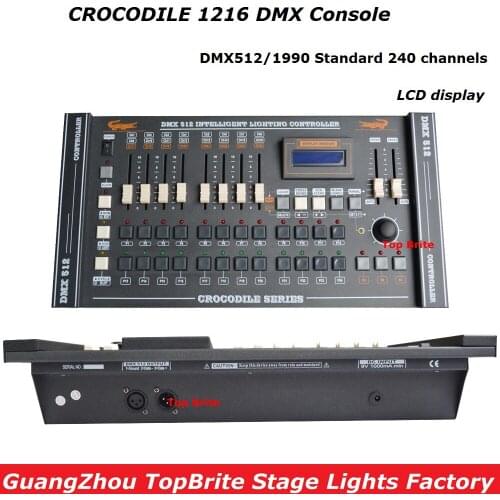 2017 Factory Price CROCODILE 1216 Professional DMX Lighting Controller DMX 512 240 Channels For Led Par Light Moving Head Lights