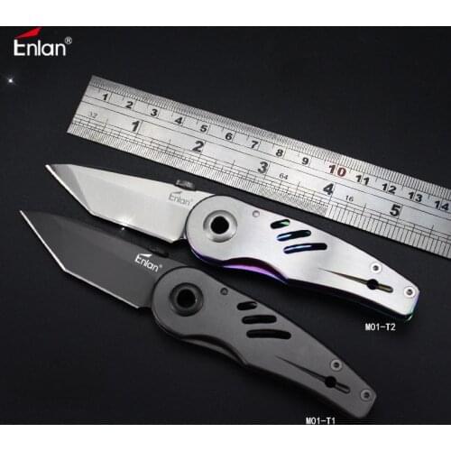Enlan M01 Small Folding Knife 8Cr13MoV Blade Pocket Knife With Clip Outdoor Hunting Camping Survival EDC Utility Kitchen Tool