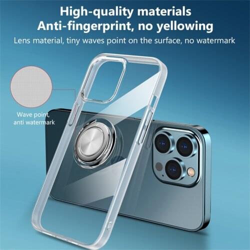 Soft TPU Finger Ring Stand Magnetic Holder Bracket For iPhone 12 11 Pro Max Mini XR X XS Max 7 8 6 6S Plus SE 2020 Phone Case