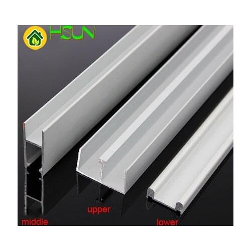 8mm glass track kitchen sliding door slot sliding door up and down track wheel showcase bookcase slideway solid rail pulley