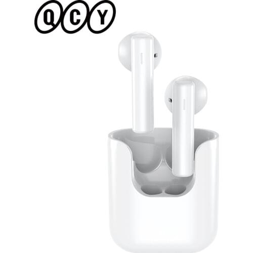 QCY T12 smart wireless earphone semi in ear Bluetooth TWS headphone 13mm driver earbuds low latency headset with MIC HD call