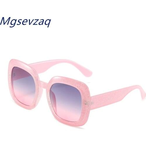 Fashion Oversized Square Glitter Sunglasses For Women Leopard Black Sun Glasses Elegant Classic Vintage Eyewear Luxury Shades