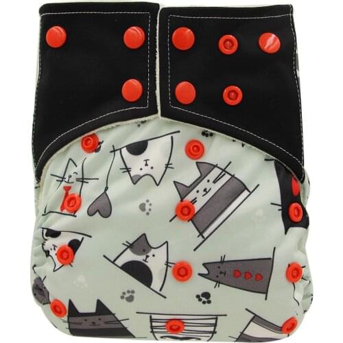 Ohbabyka AI2 Cloth Diapers Reusable Newborn Nappies Couche Lavable Baby Diapers Brand Washable Pocket Diapers Cover 0-3Years