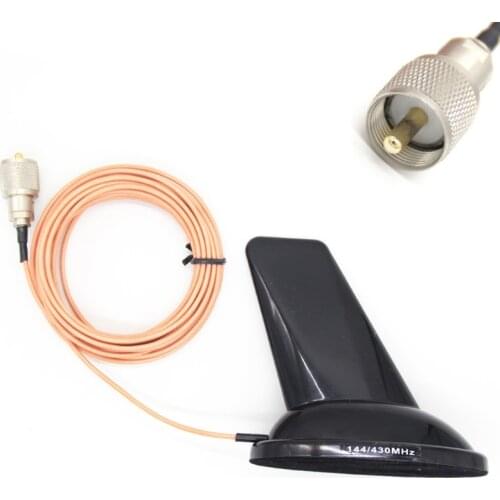 Plastic Car Shark Fin Antenna Vehicle External Roof Antenna Universal Car Accessories VHF UHF144/430Mhz Antenna