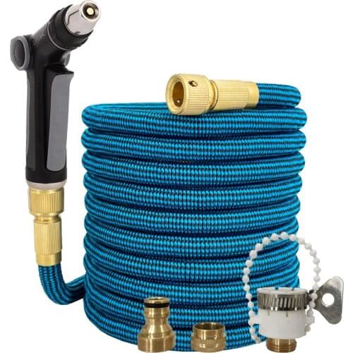 High Pressure Watering Hose Garden Light And Wear-Resistant Latex Telescopic Hose Magic High Pressure Washer Car Wash Nozzle
