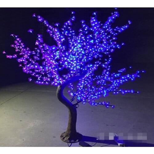 LED Cherry Blossom Tree Lamp Xmas Tree Light 1.5~2.5M Simulation Natural Trunk Waterproof Home Garden Christmas decorations