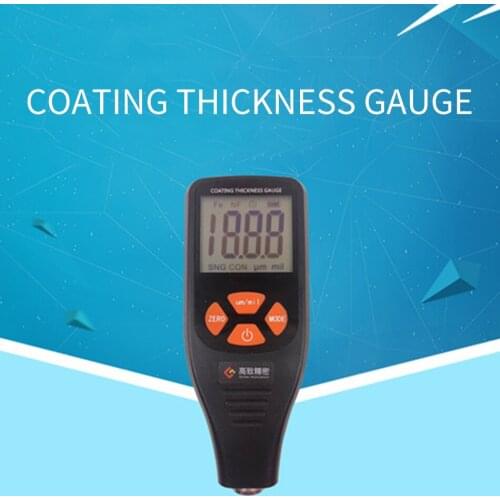TC660 Coating Thickness Gauge Paint Film Automotive Tester Electromagnetic Induction And Eddy Current Effects