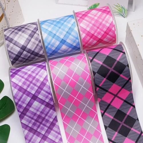 DIY Craft Supplies Cartoon Stripe Printed Grosgrain Satin Ribbon 50 Yards, Planar Resins 30 Pieces. 58135