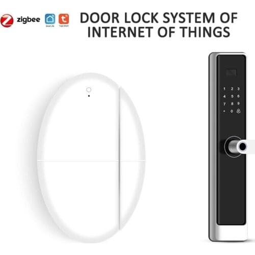 ZigBee Smart Life Smart Door Sensor Window Sensor Door Magnetic Alarm Detector Independent Magnetic Sensor Work With Gateway