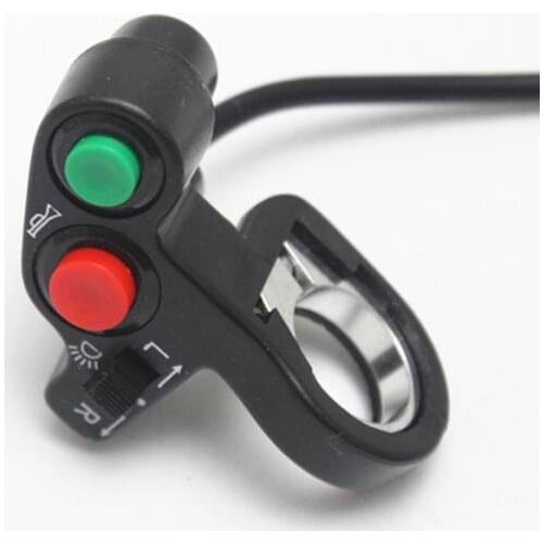Universal Dual Button Switch Horn Turn Signal on Off Fit for Scooter