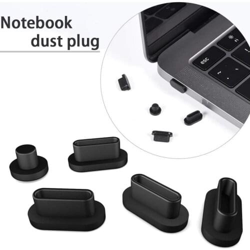 5Pcs Soft Silicon for Macbook new Pro 13 Pro 15 2018 bar A1989 A1990 Dust plug USB Ports Anti-Dust Plug
