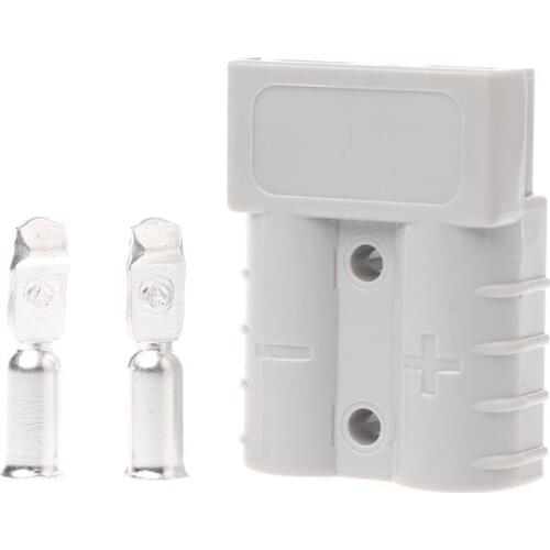 50A 600V Grey Power Charger Battery Anderson Powerpole Style Plug Winch Connector Electricity Electronic Accessories