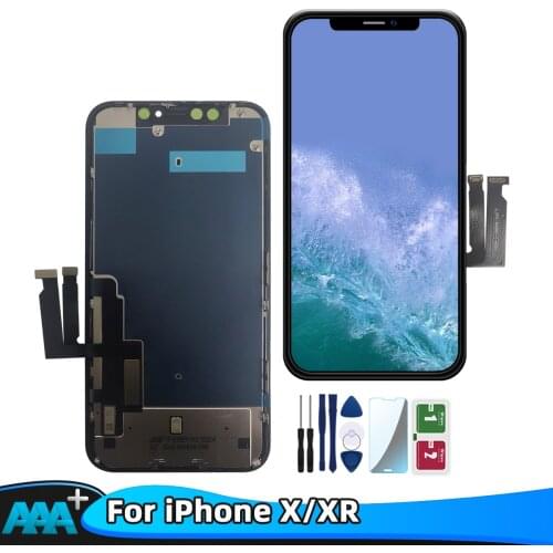 LCD For iPhone X XR LCD AAA+ Quality Touch Screen Replacement parts For iPhone X XR 100% No Dead Pixel + gift+ Free Shipping