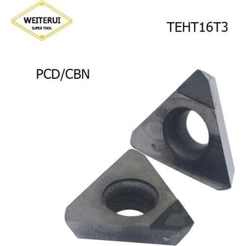 1Pc TEHT16T3 TEHT 16T3 PCD CBN Diamond Inserts Blade Turning Tool Lathe Tool For CNC