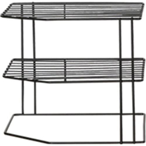 3-Tier Cabinet Corner Shelf Multipurpose Organization Rack for Cups Dishes Cupboard Pantry Home Storage 23x23x20.5cm LBShipping