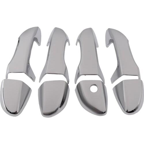 8pcs/set Car ABS Chrome Door Handle Cover Fit For Toyota Corolla 2014-2017 Replacement Frame Trim Sticker Decoration Accessories