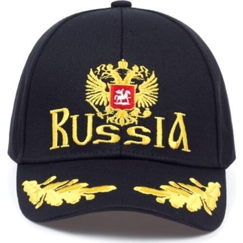 New Unisex 100% Cotton Outdoor Baseball Cap Russian Emblem Embroidery Snapback Fashion Sports Hats For Men & Women Patriot Cap