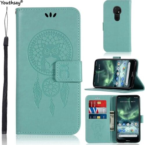 For Nokia 7.2 Case Luxury Owl Fashion Soft TPU Leather Anti-knock Flip Case For Nokia 7.2 Cover For Nokia 7.2 Phone Bag Case