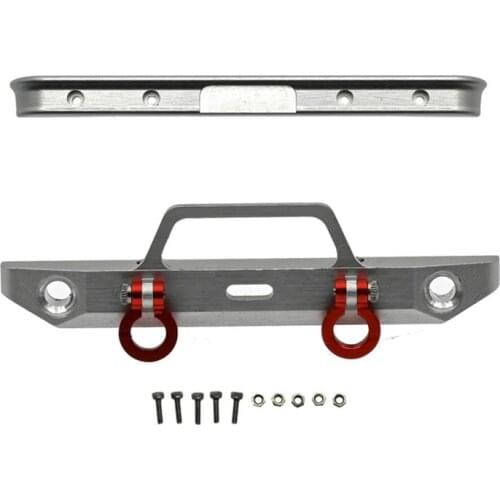For Axial SCX24 AXI00001 Chevrolet C10 Frame 1/24 RC Crawler Car Metal Front & Rear Bumper Upgrade Parts Accessories