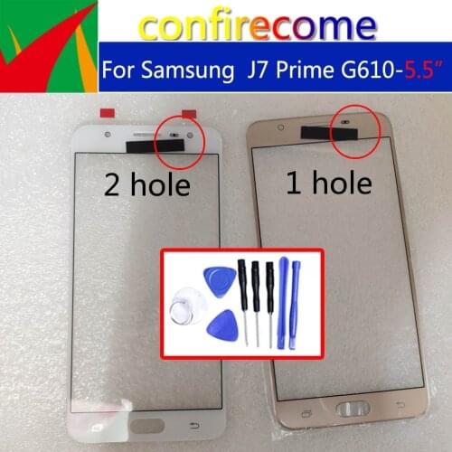 For Samsung Galaxy J7 Prime G610F G610 SM-G610F SM-G610F/DS Replacement LCD Front Touch Screen Glass Outer Lens