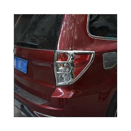 Chrome Rear Tail Light Lamp Cover Trim For Subaru Forester 2009 2010 2011 2012