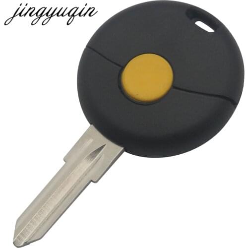 Jingyuqin 1 Button Remote Car Key Shell For Mercedes For Benz Smart Fortwo Cabrio City Cross Fob Case Cover