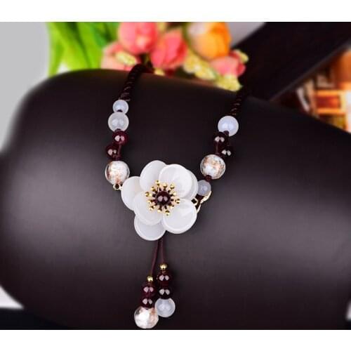 1pcs Creative Necklace Womens Ancient Style Short Neck Chain Pendant for Hanfu Jewelry Daily Jewellery Girl Gift