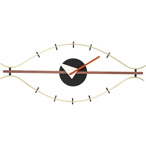 Creative European style Nordic Metal wall clock for home decoration designer eye clock