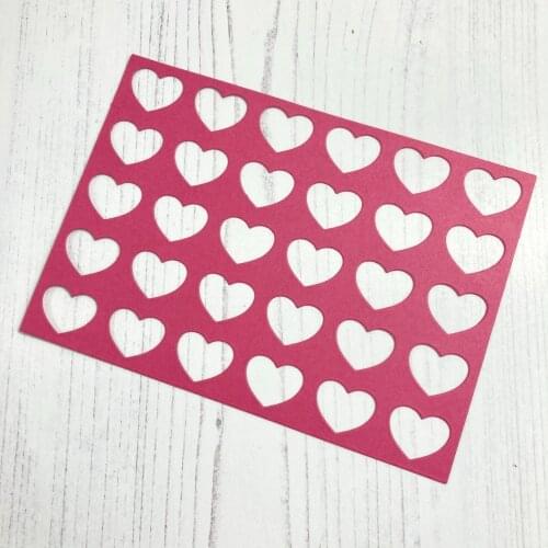 Metal Cutting Dies heart background 2card Scrapbooking Stencil Cut Die For DIY Card Crafts Handmade