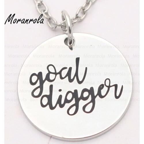 New arried which song named"goal digger" Copper necklace Keychain, Individuality jewelry,goal digger charm jewelry