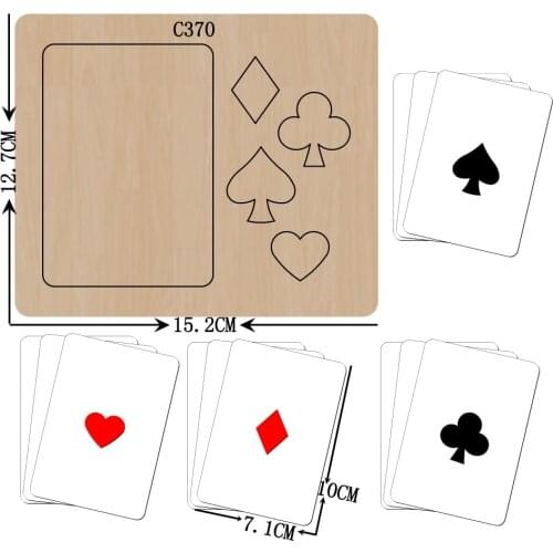 New poker Wooden die Scrapbooking C-370 Cutting Dies