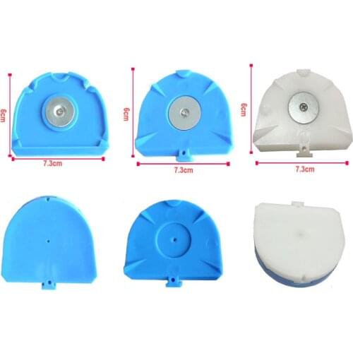 20PCS Dental Lab Semicircle Shape Plastic Plate Disposable Magnetic Base Compatible With Amann Model Working
