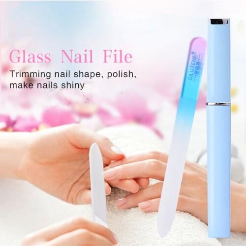 Professional Nail File Durable Crystal Glass Nail Art Manicure Device Tool Nail File Professional Polishing Nail Tools