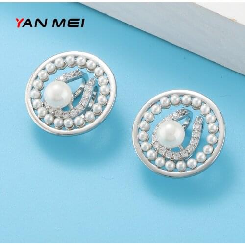 Ear Clip on Earrings Ear Cuff Jewelry for Women Elf Ears Hooping Ear Cuff Pearl Earrings Fashion Jewelry Easy-to-open