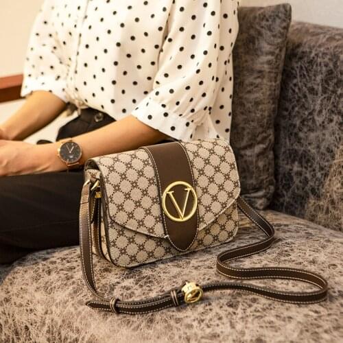 Vintae Plaid Crossbody Bag for Women Luxury Brand Women Bags Genuine Leather Famous Handbags Carteras Mujer De Hombro Y Bolsos