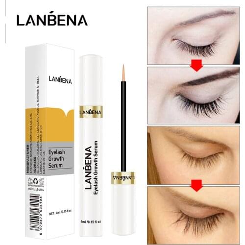 LANBENA 100% Original Eyelash Enhancer Eyelash Serum Eyelash Growth Serum Treatment Natural Eye Lashes Mascara Lengthening Long