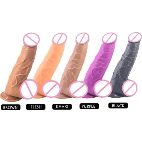 2.17" Thick Dildo Realistic Big Penis Suction Cup Strapon Dildo Strap On Penis Pants Harness Dick Box Packed Sex Toys