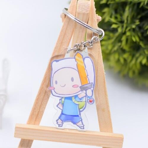 WL0073 Finn Jack Keychain Acrylic Cartoon Keyring Accessories
