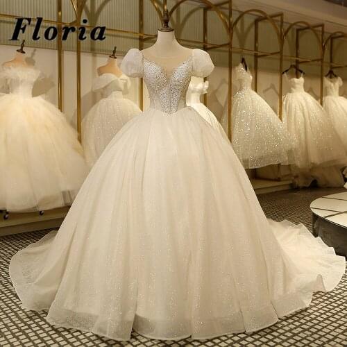 Robes De Mariage Haute Dubai Couture Wedding Dresses 2021 Plus Size Pregnant Beading Wedding Gowns Customized Arabic Bride Dress